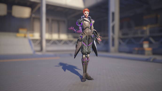 Moira models her Overwatch 2 default skin.