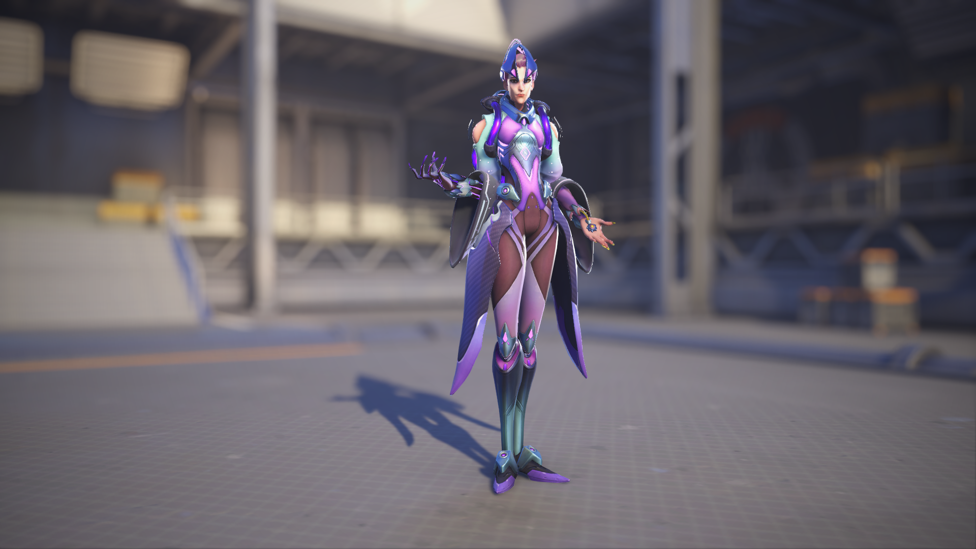 Moira models her Minister skin in Overwatch 2.