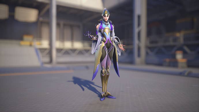 Moira models her Oasis skin in Overwatch 2.