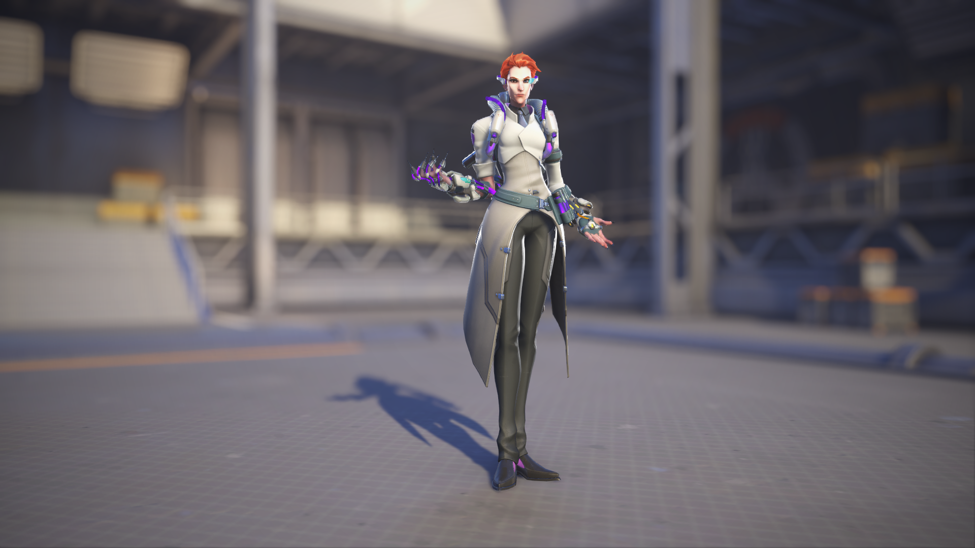 Moira models her Scientist skin in Overwatch 2.