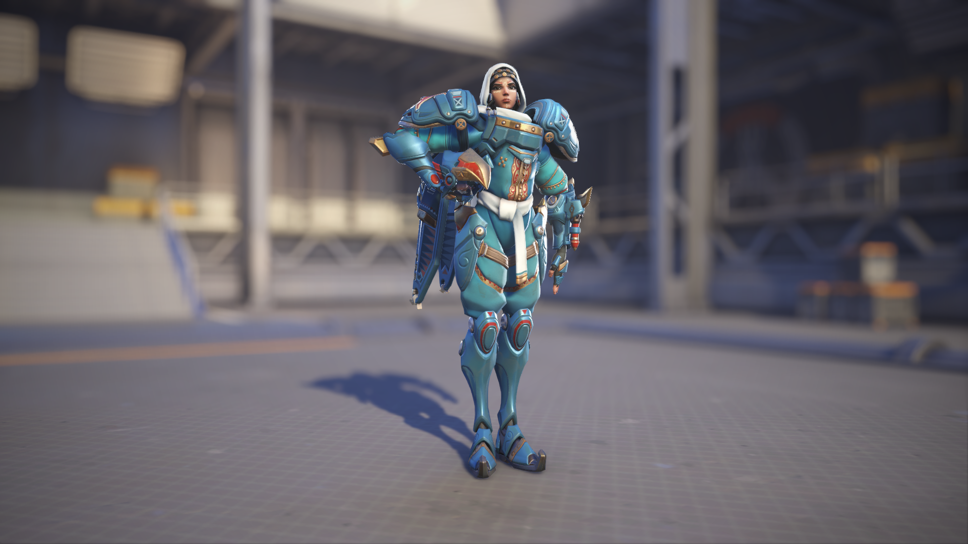 Pharah models her Bedouin skin in Overwatch 2.