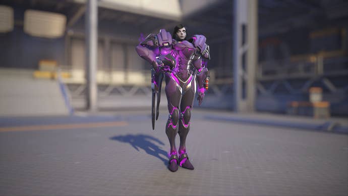 Pharah models her Possessed skin in Overwatch 2.