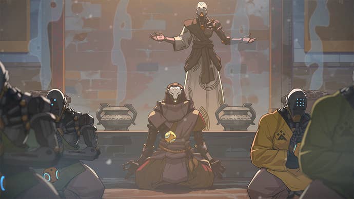 Overwatch 2’s Ramattra meditating before going mental.