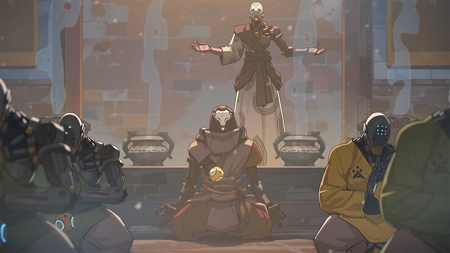 Overwatch 2’s Ramattra meditating before going mental.