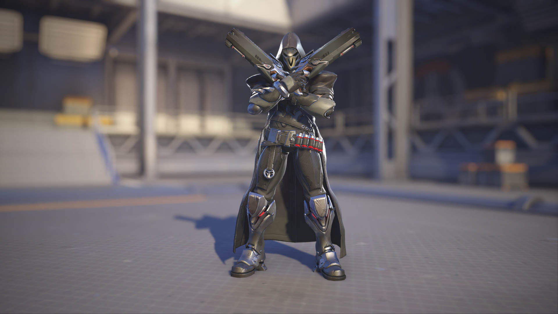 Reaper models his Overwatch 1 skin in Overwatch 2.