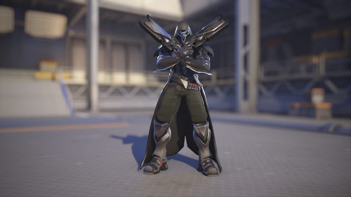 Reaper models his default Overwatch 2 skin.