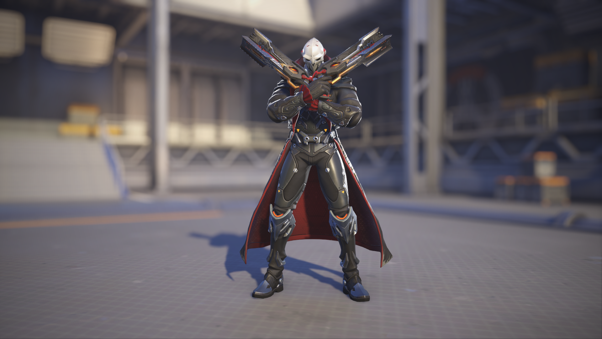 Reaper models his Dracula skin in Overwatch 2.