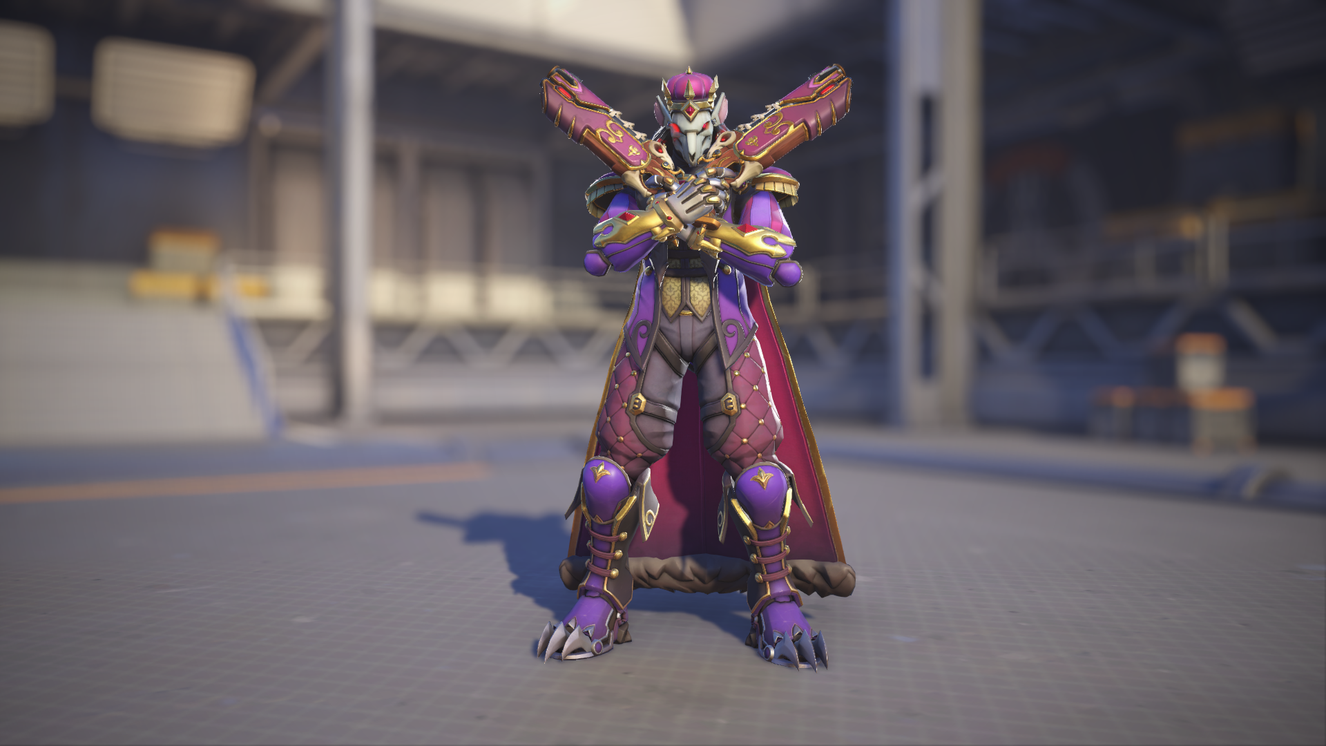 Reaper models his Rat King skin in Overwatch 2.