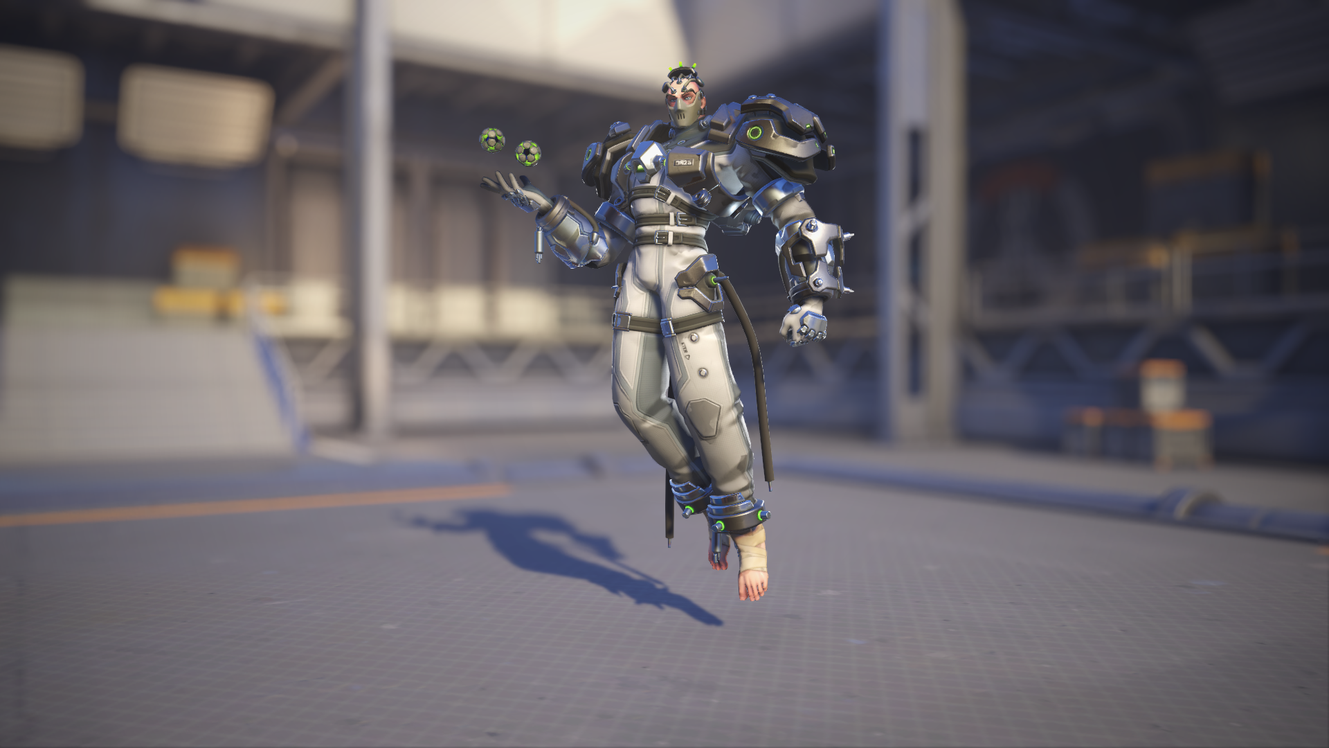 Sigma models his Asylum skin in Overwatch 2.