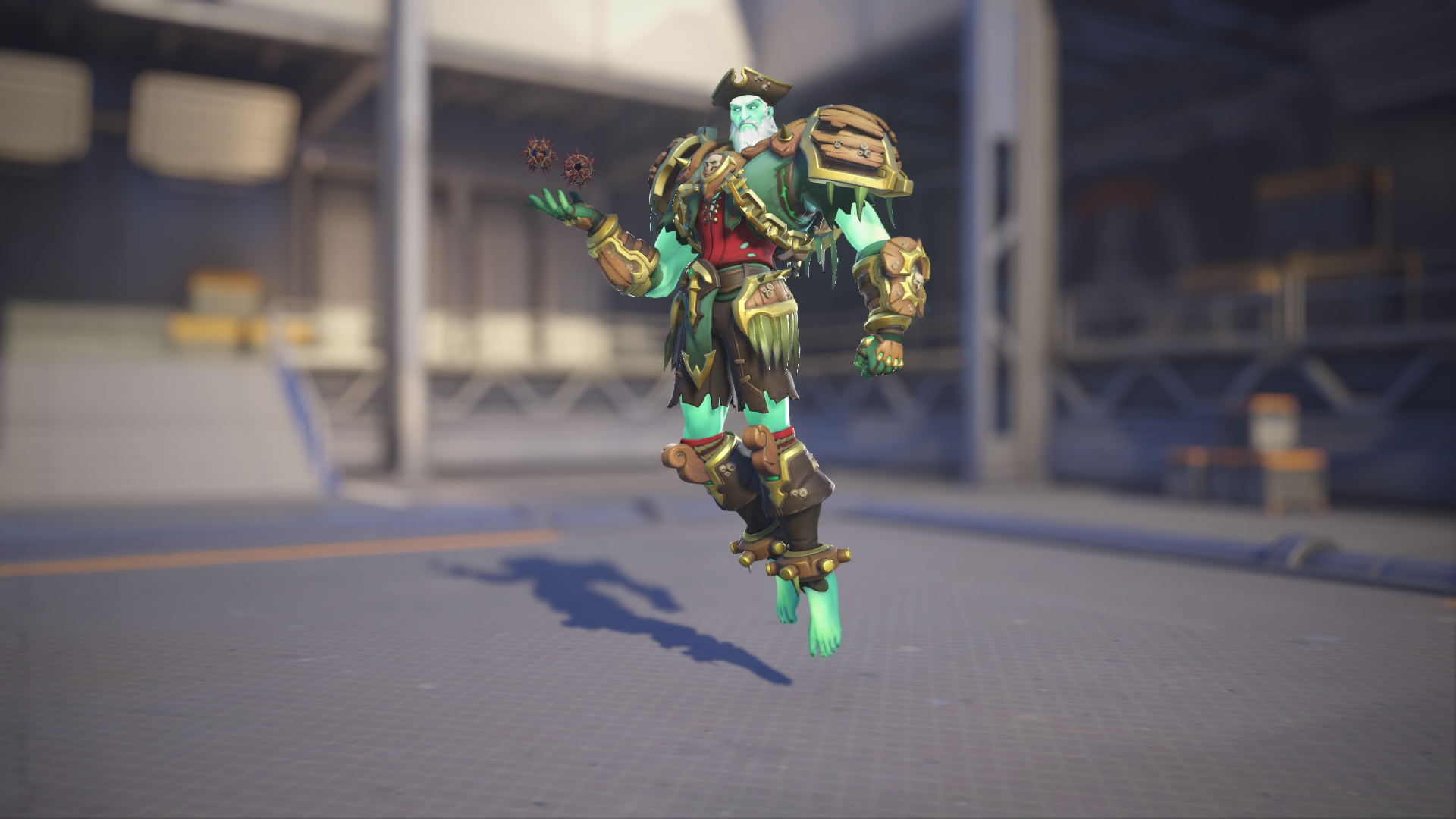 Sigma models his Flying Dutchman skin in Overwatch 2.
