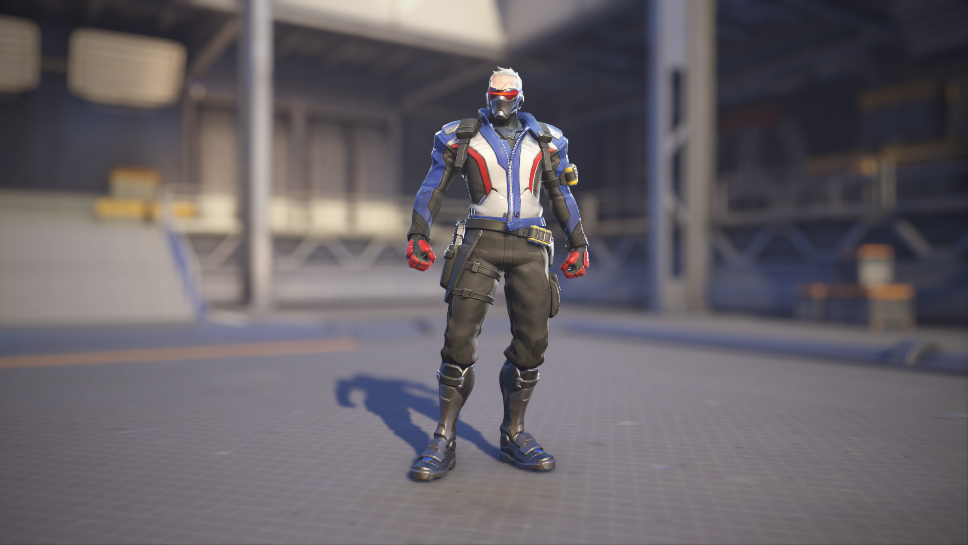 Soldier: 76 models his Overwatch 1 skin in Overwatch 2.