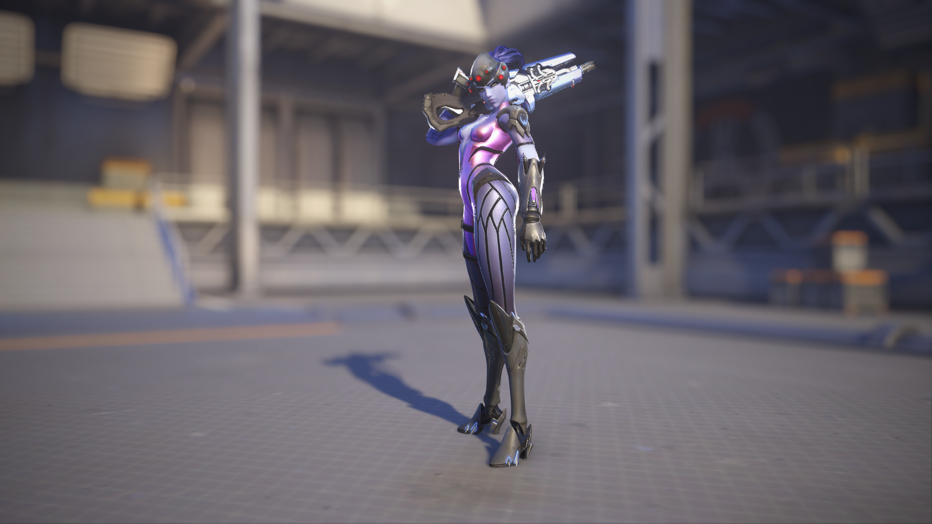 Widowmaker models her Overwatch 1 skin in Overwatch 2.