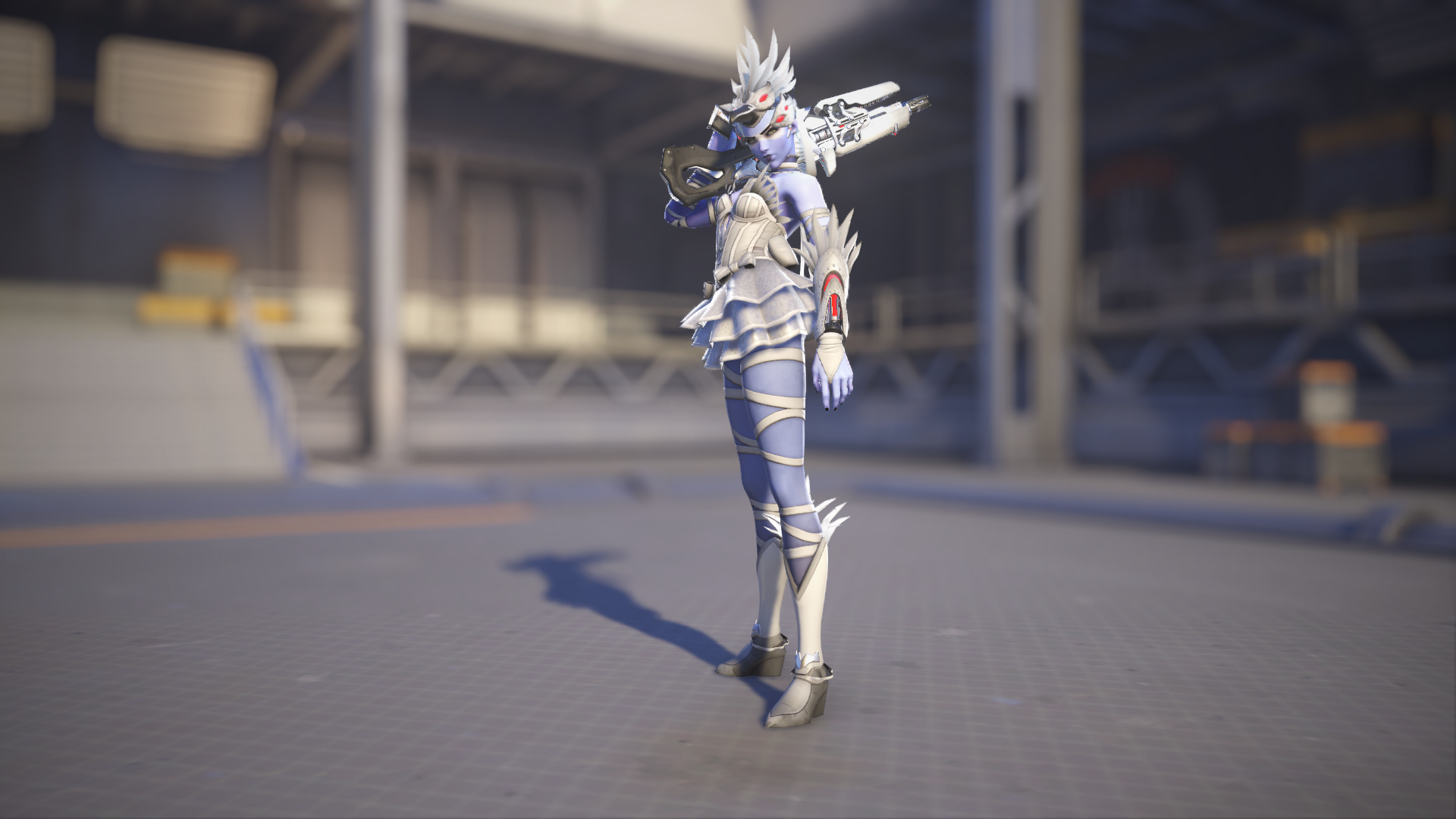 Widowmaker models her Odette skin in Overwatch 2.
