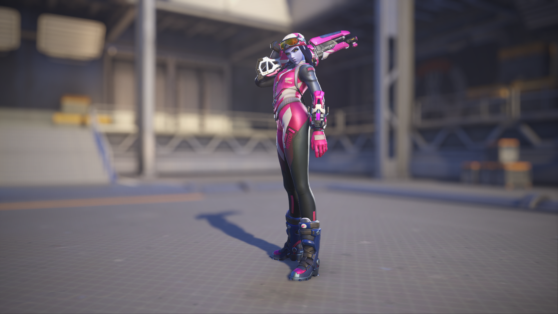 Widowmaker models her Biathlon skin in Overwatch 2.