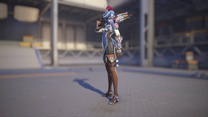 Widowmaker models her Mousquetaire skin in Overwatch 2.