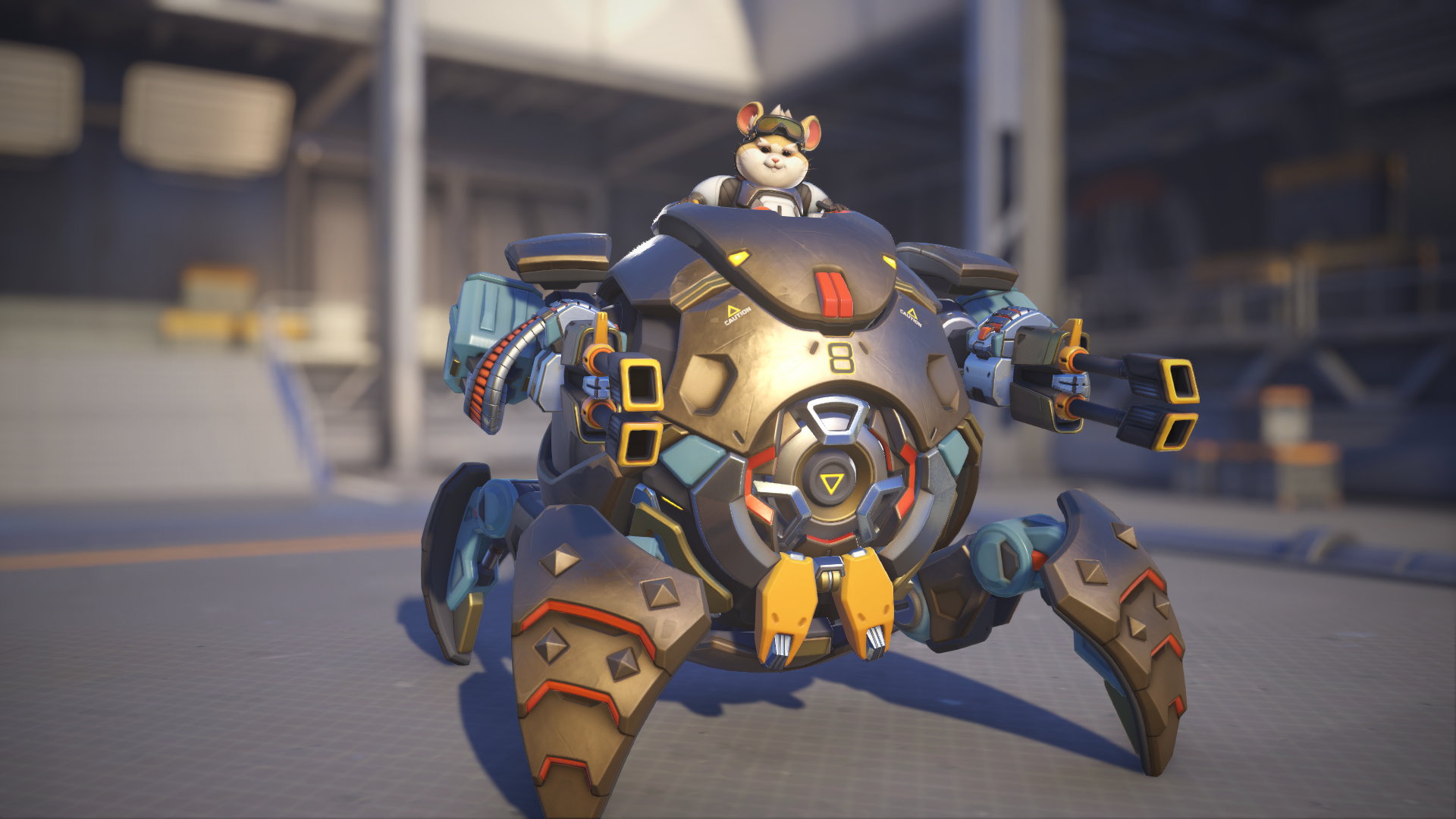 Wrecking Ball models his Overwatch 2 default skin.
