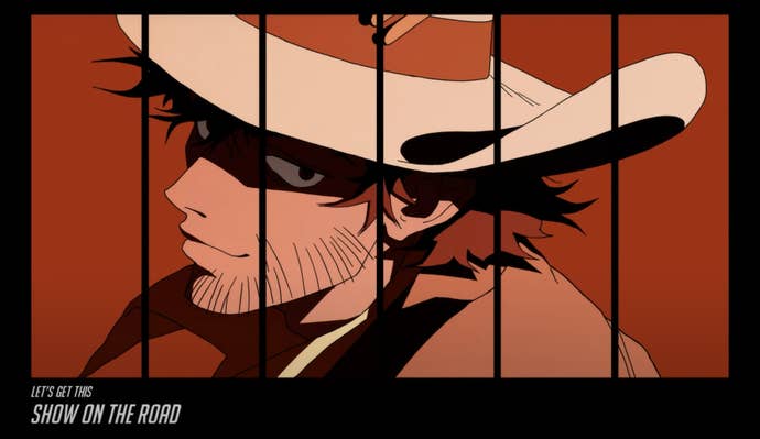 Spike Spiegel skin in Overwatch 2.