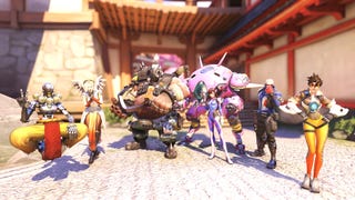 An screenshot of Overwatch 2's limited-time Overwatch: Classic mode showing a number of character from the series' original line-up.