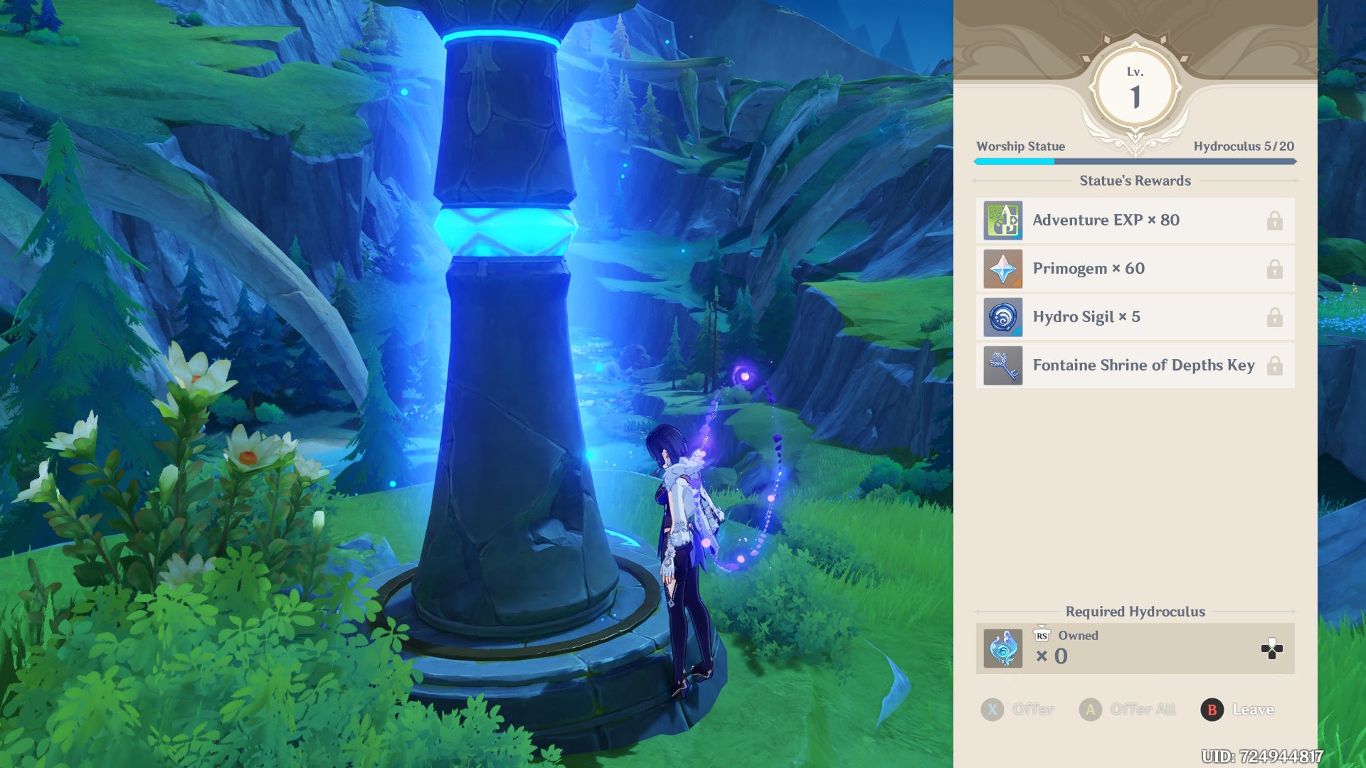 Genshin Impact Fontaine Shrine of Depths locations