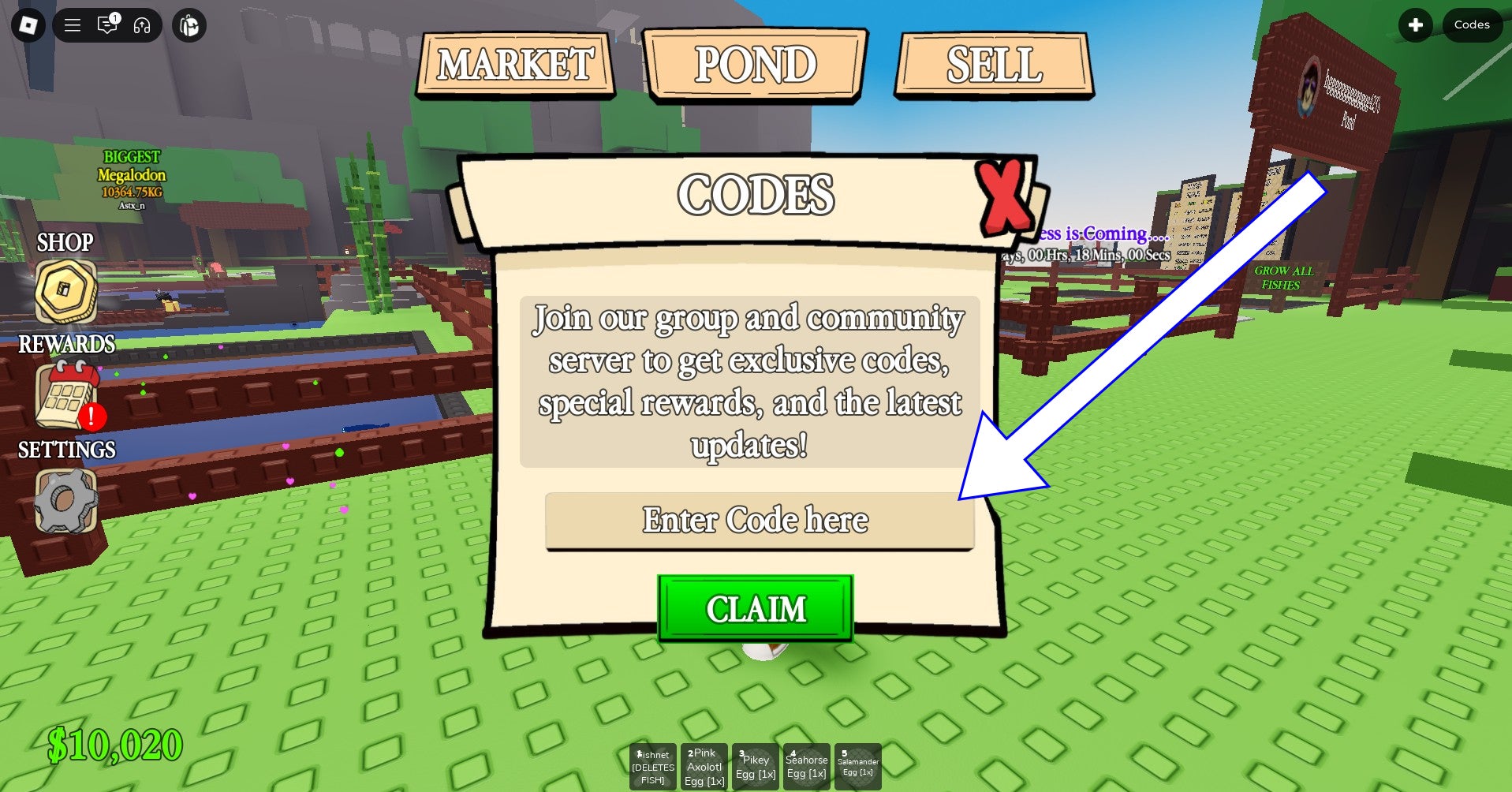 Own a Fish Pond codes June 2026 | Eurogamer.net