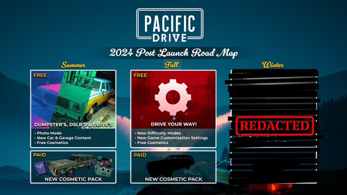 Peta jalan Pacific Drive tahun 2024.