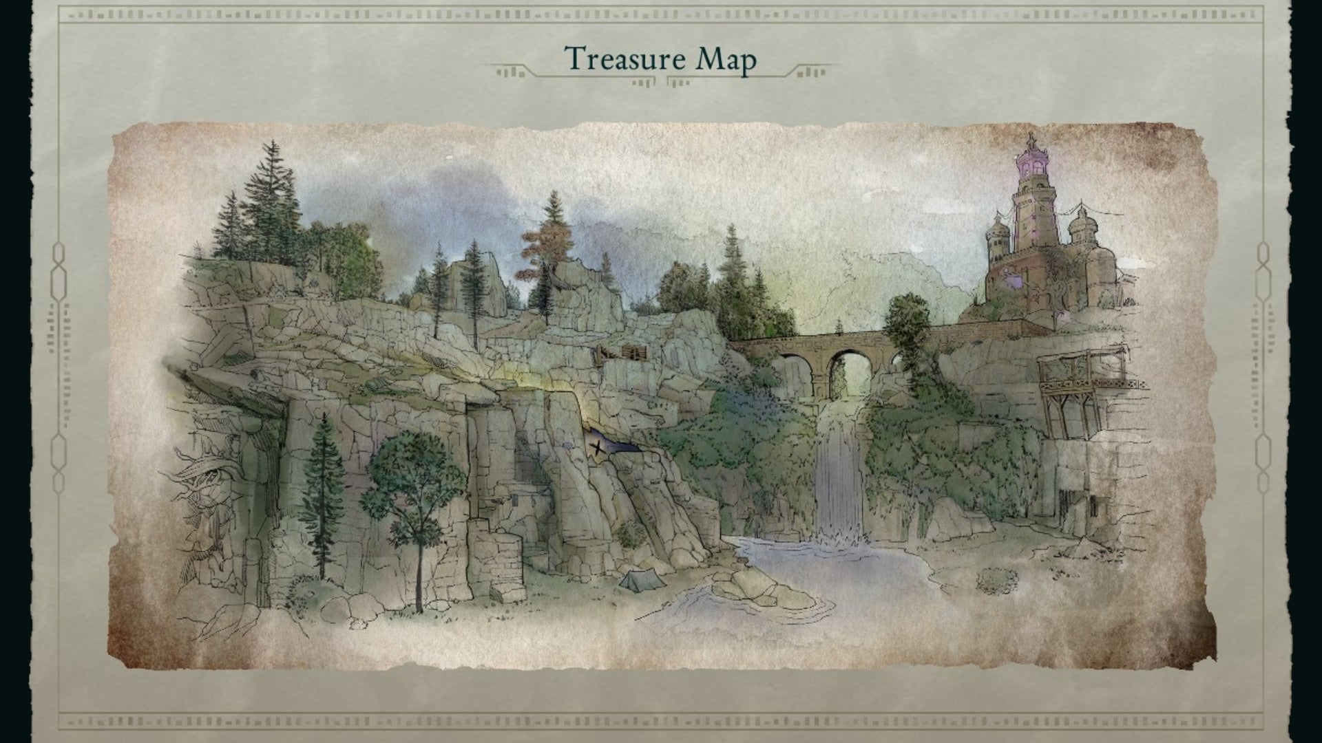 The Teasure Map for Painter's Regret in Avowed. - 16