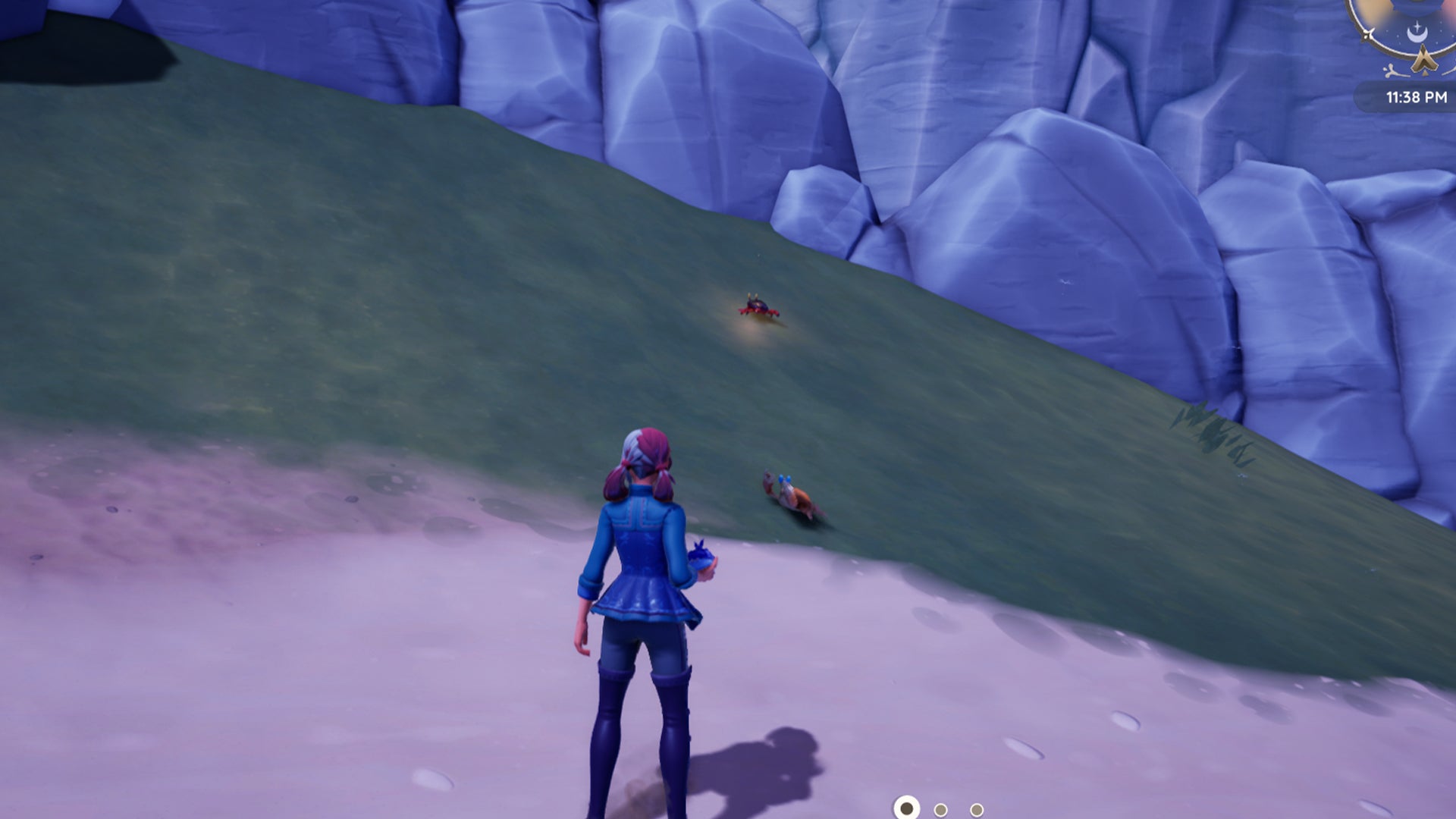 Screenshot of a Vampire Crab and Bahari Crab in Palia. - 5