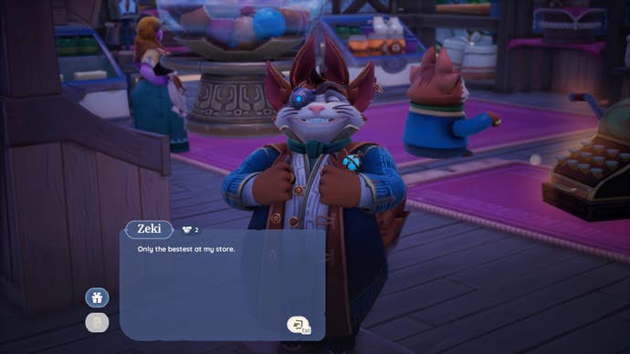 Screenshot of the NPC Zeki in Palia.