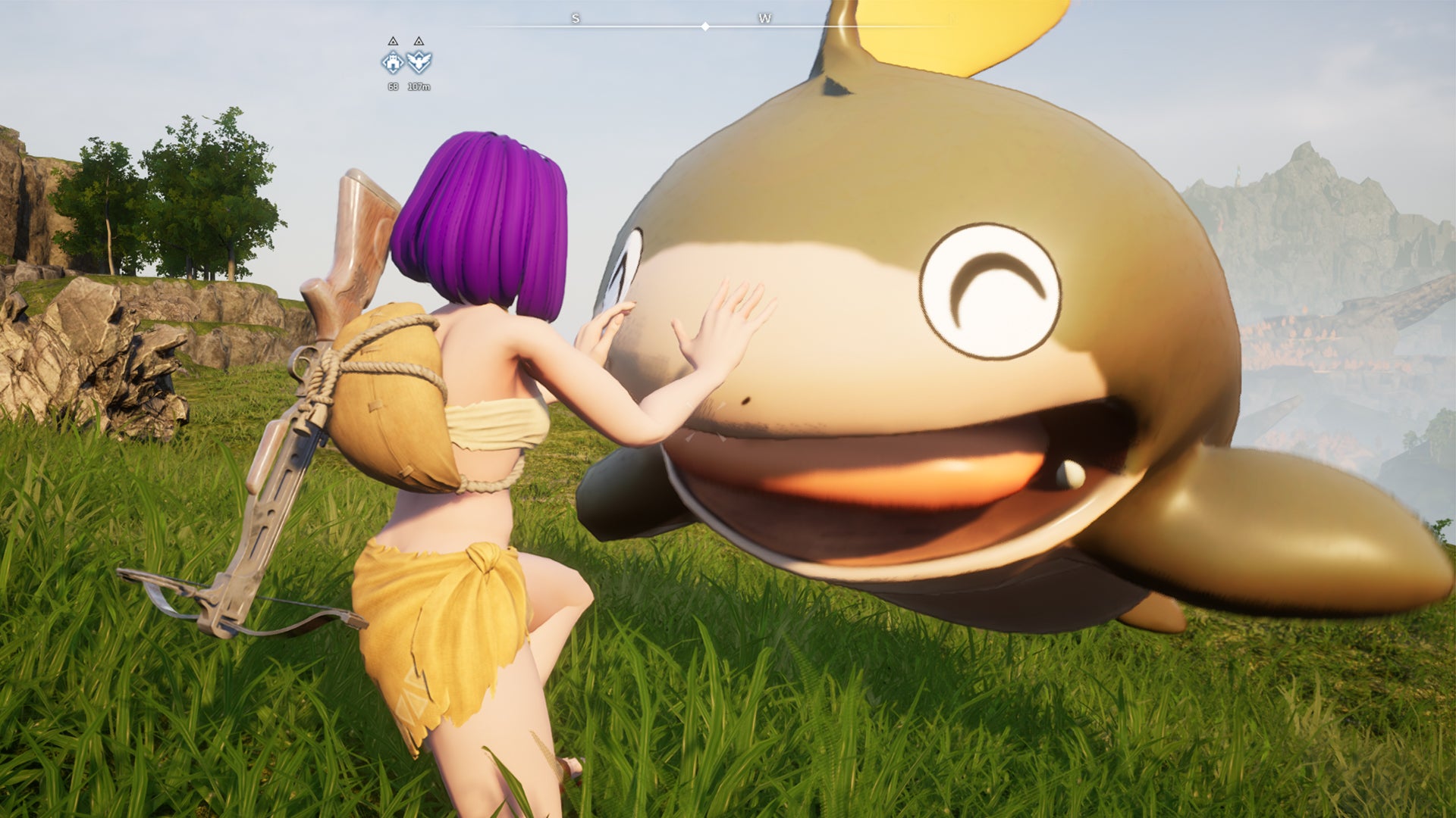 Palworld screenshot of a Dumud Pal - 1