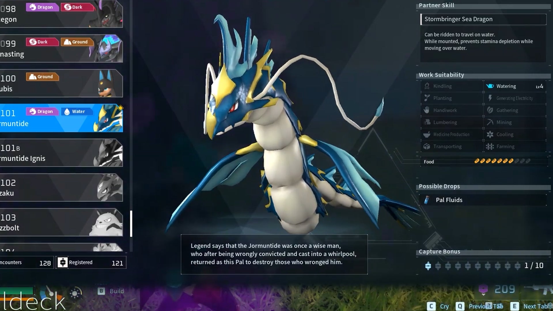 Palworld screenshot of a Jormuntide Pal - 4