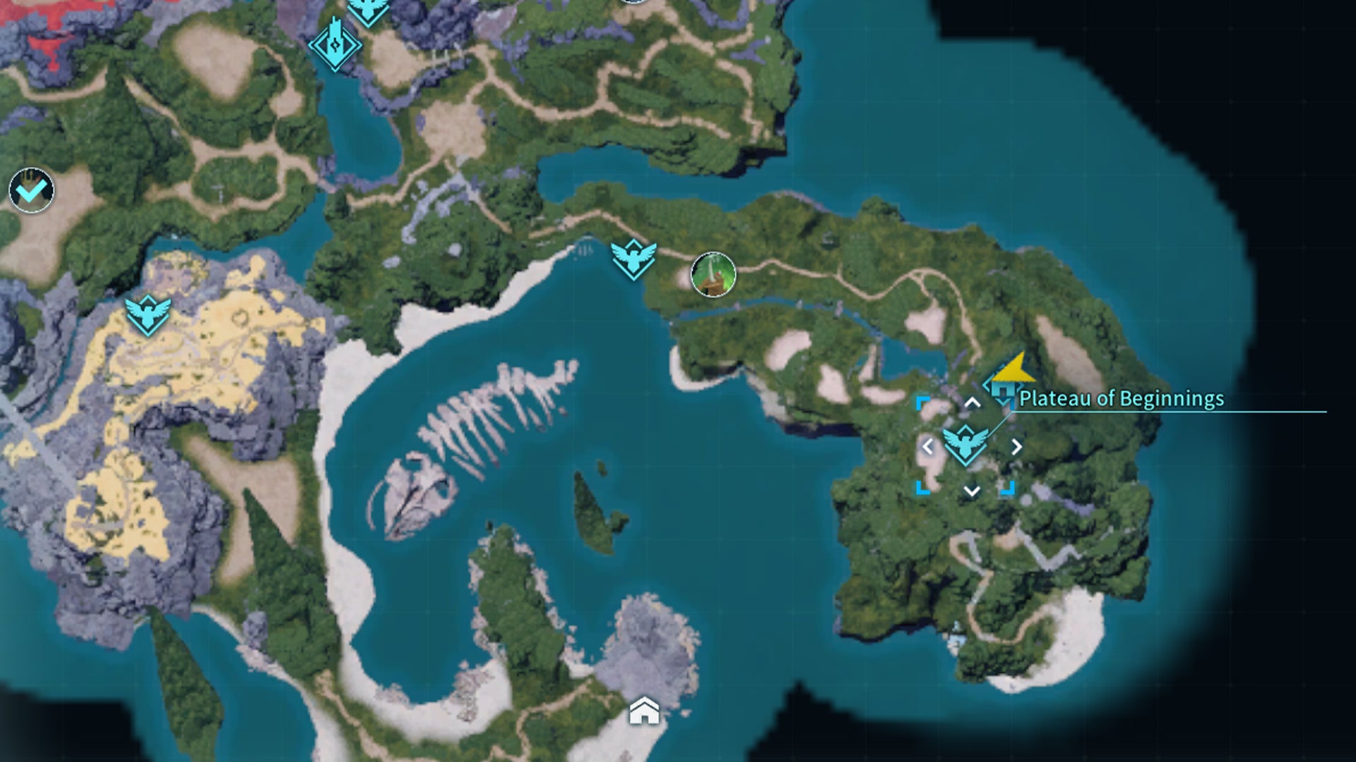The Plateau of Beginnings map location in Palworld - 5