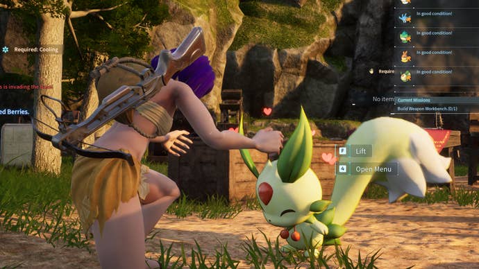 Screenshot of a Lifmunk in Palworld