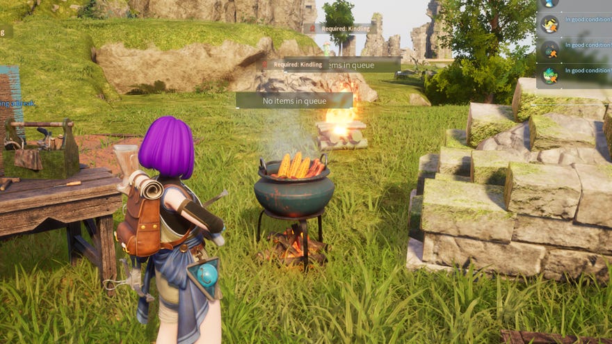 Screenshot of a Cooking Pot in Palworld