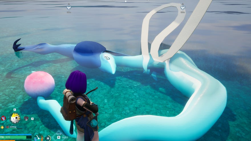 Palworld screenshot of a defeated Alpha