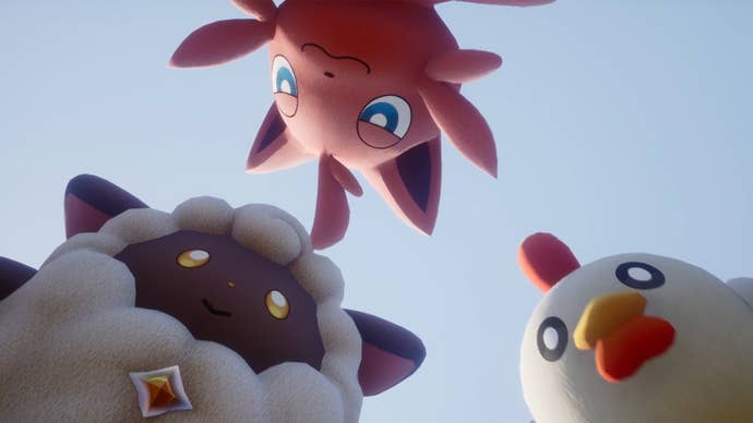 Palworld Screenshot of opening sequence Pals