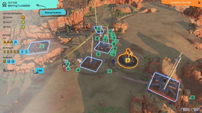 Impossifying a giant swing ride in Park Beyond