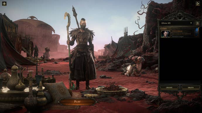 Bertie’s monk character in Path of Exile 2.