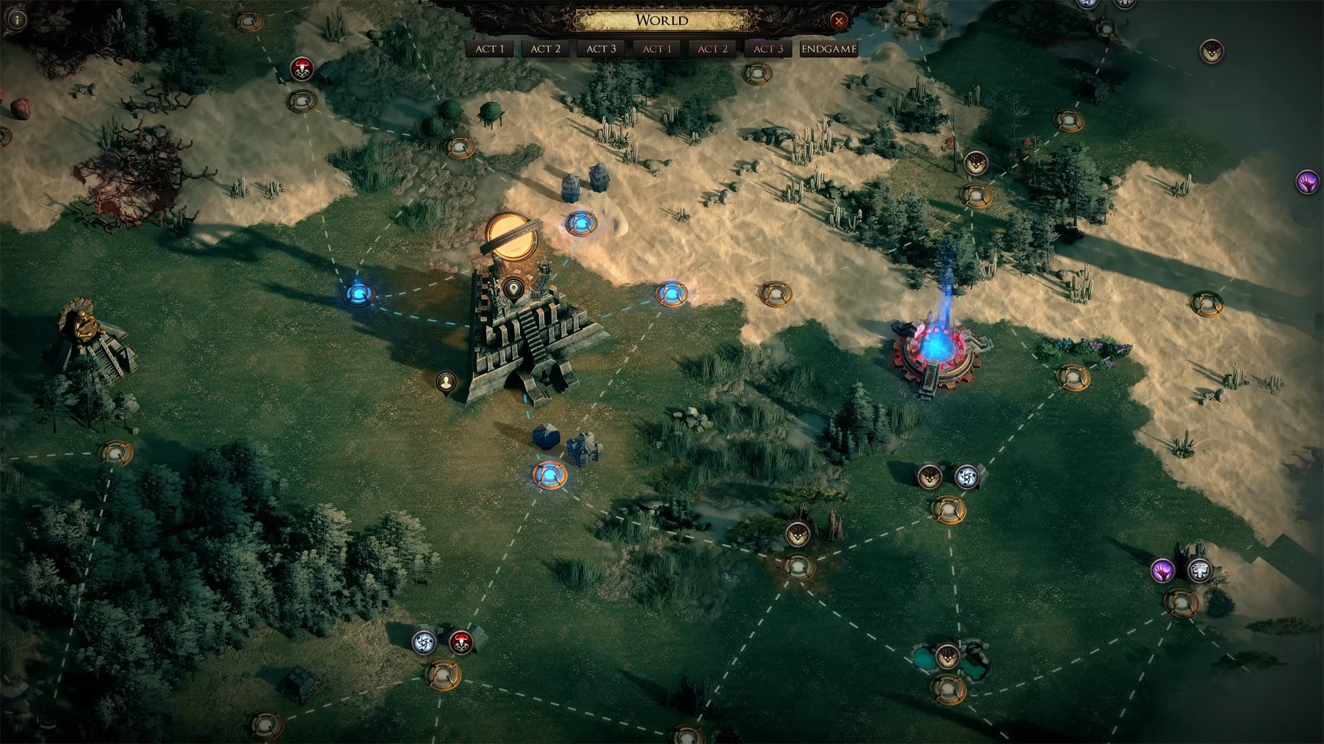 The endgame map in Path of Exile 2. - 6