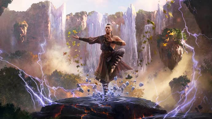 Art depicting the Invoker Monk Ascendancy in Path of Exile 2.