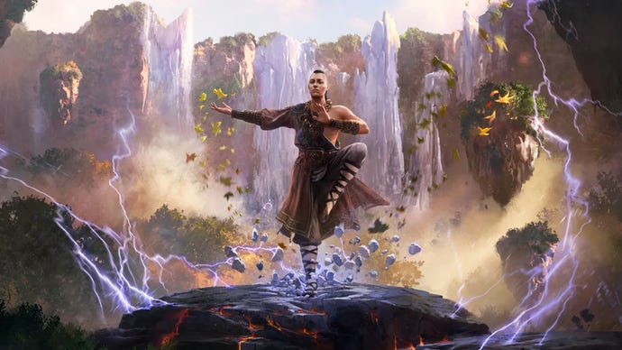 Art depicting the Invoker Monk Ascendancy in Path of Exile 2.