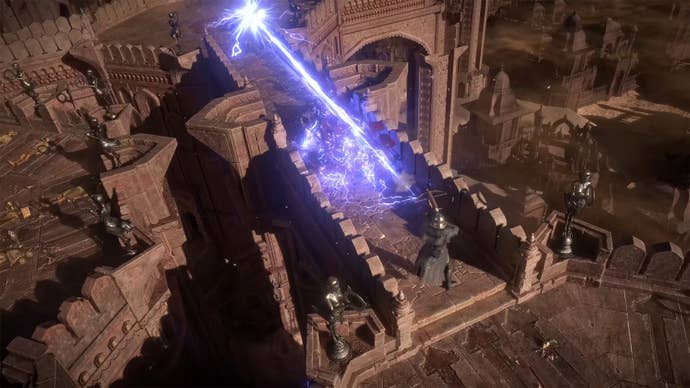 A player using a skill in Path of Exile 2.