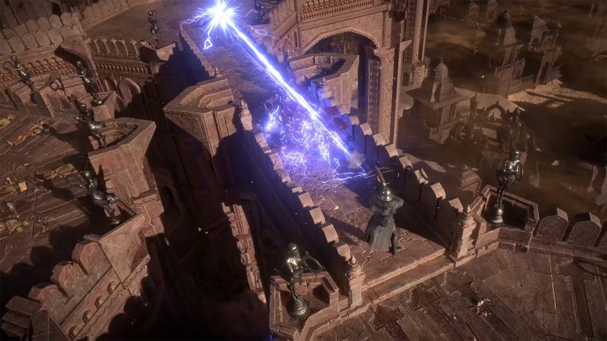 A player using a skill in Path of Exile 2.