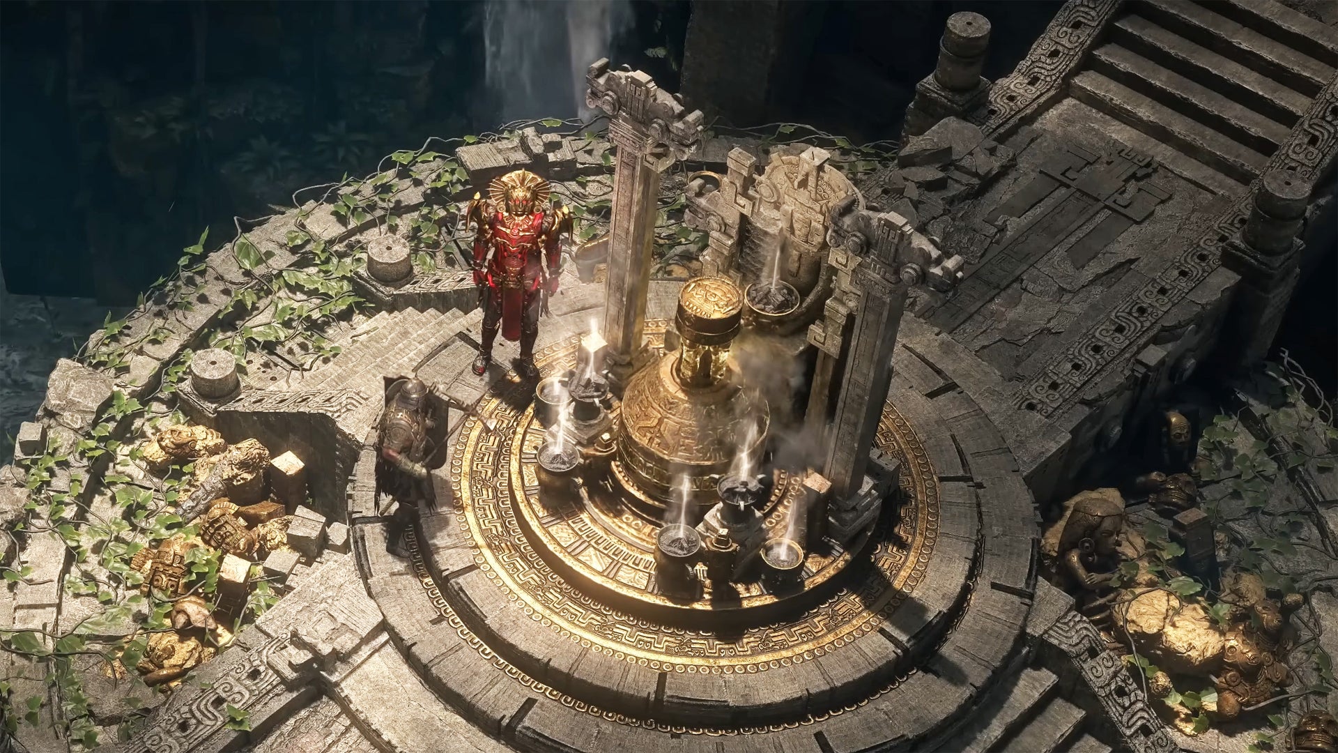 The Trialmaster at the Trial of Chaos in Path of Exile 2. - 1