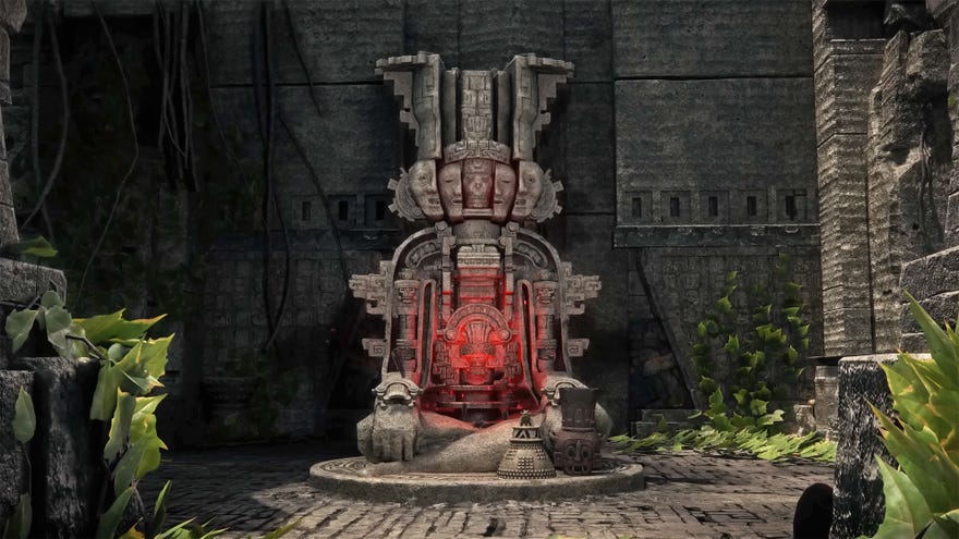 The entrance to the Temple of Chaos and the Trial of Chaos in Path of Exile 2.