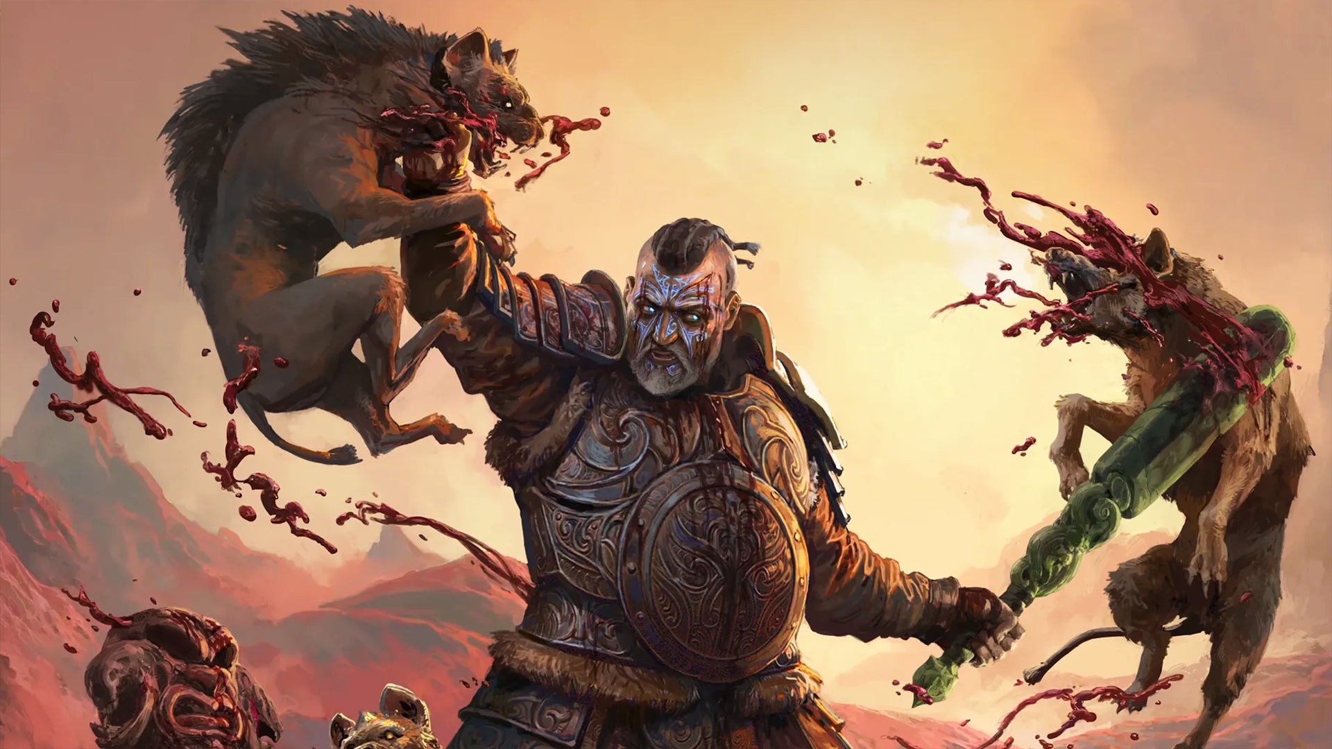 Official art of the Warbringer Ascendancy class in Path of Exile 2. - 1