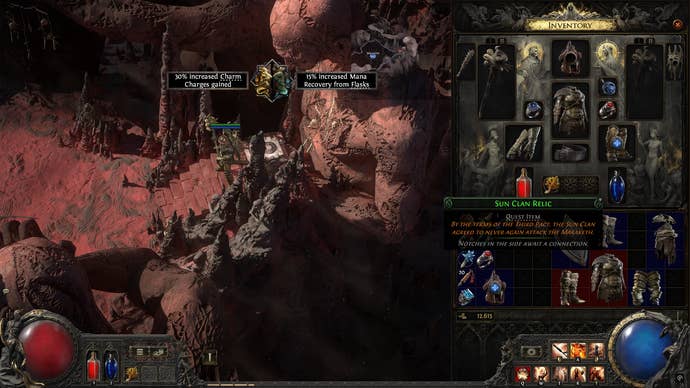 A Path of Exile 2 screenshot showing how to activate the buffs players get access to once the Ancient Vows quest is complete