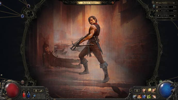 A Path of Exile 2 screenshot showing the Mercenary’s passive skill tree