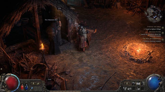 A Path of exile 2 screenshot showing the NPC who players need to interact with to respec their characters