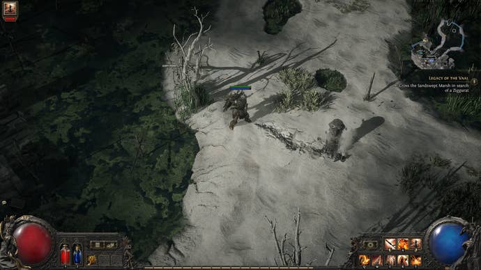 A Path of Exile 2 screenshot showing Warriro’s totem skill