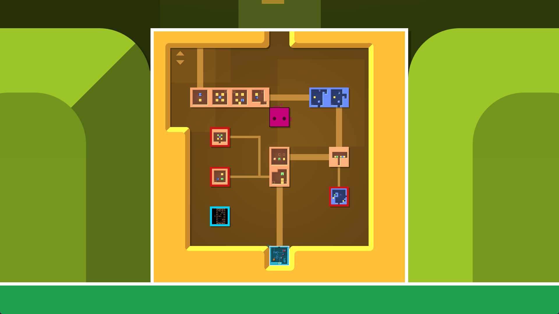 Patrick the box inside a box with boxes in Patrick&rsquo;s Parabox